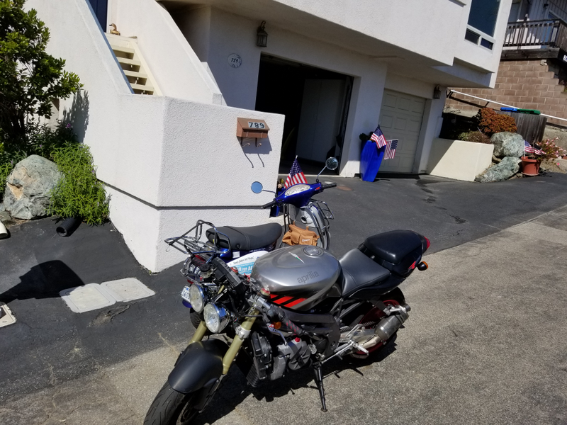 My bike and the Vespa